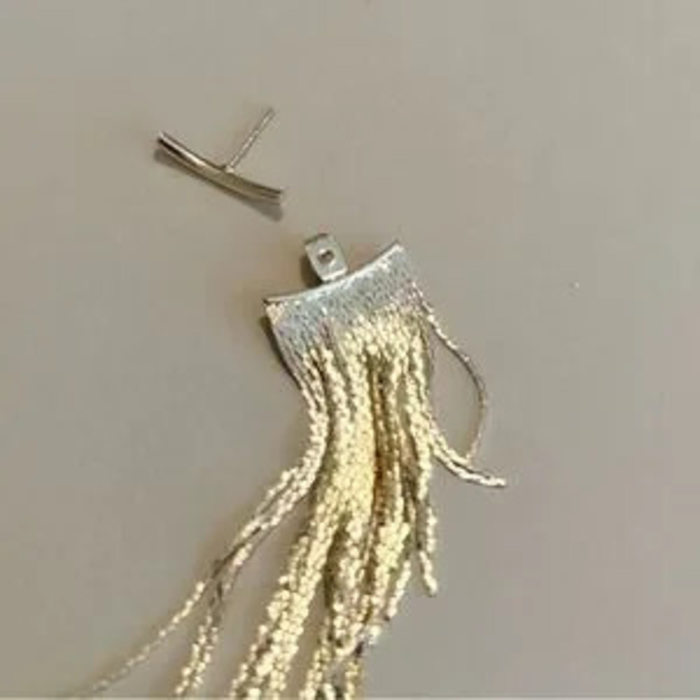 Tassel drop earrings N1061